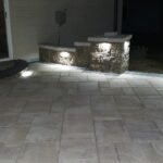 patio with safe color changing lights